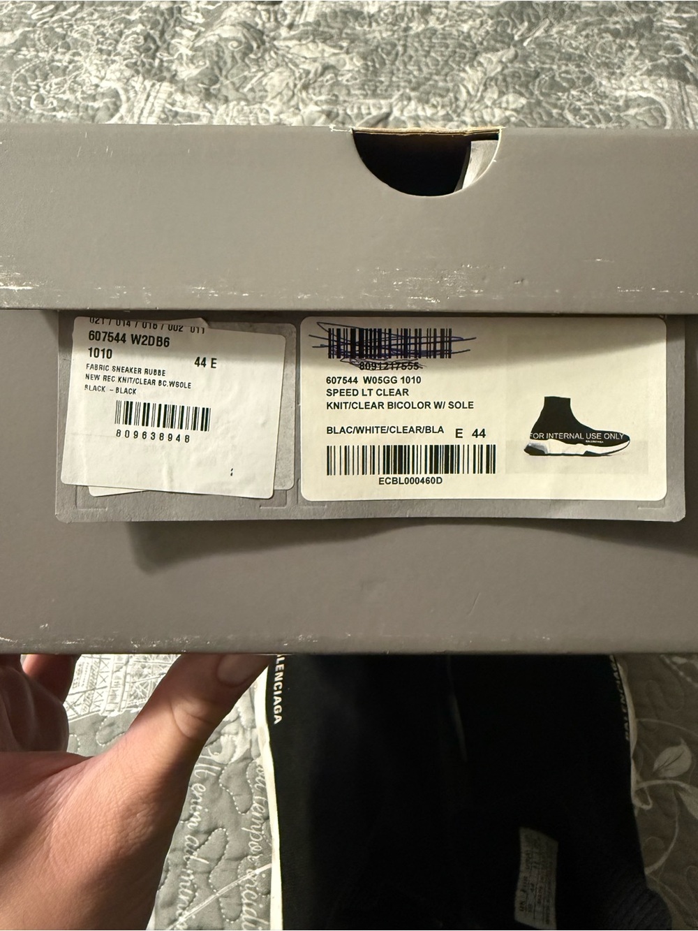Balenciaga Black Sock Knit Speed Trainer Sneakers - Picture 8 of 10
